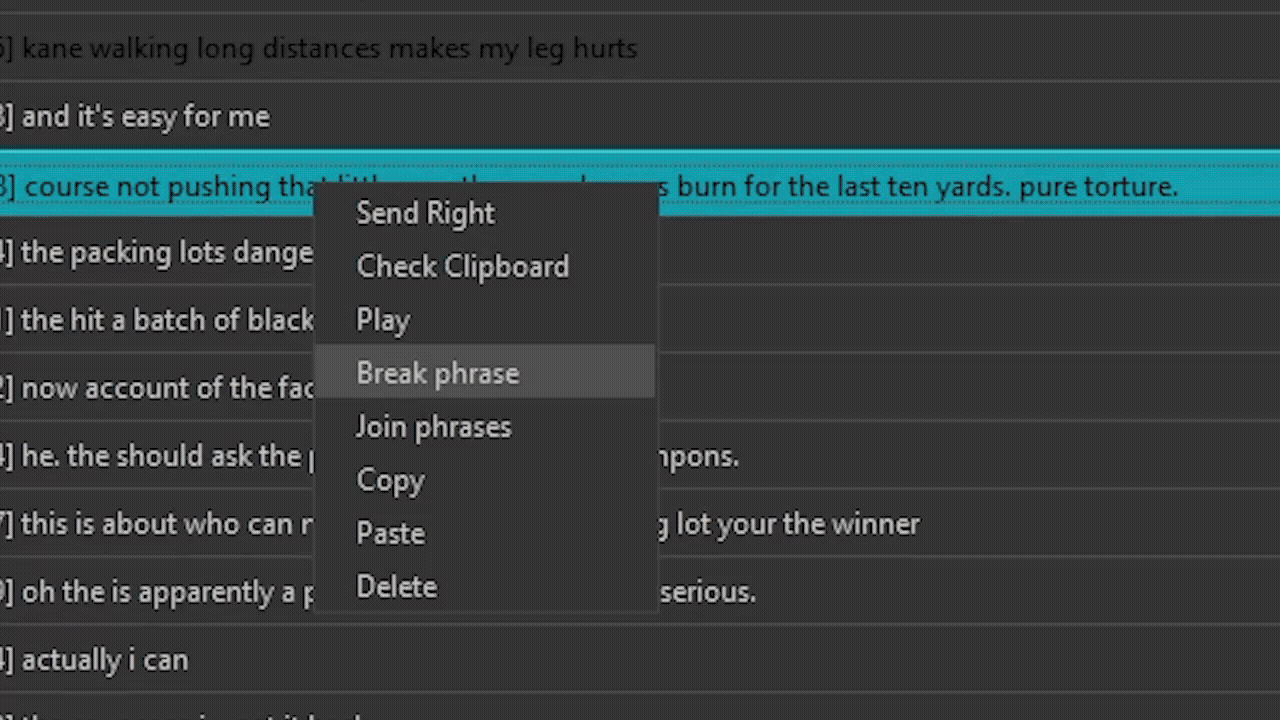Break and Join Video Segments in Vaqa Vaqa Video Editor Break and Join Phrases - Edit video segments easily