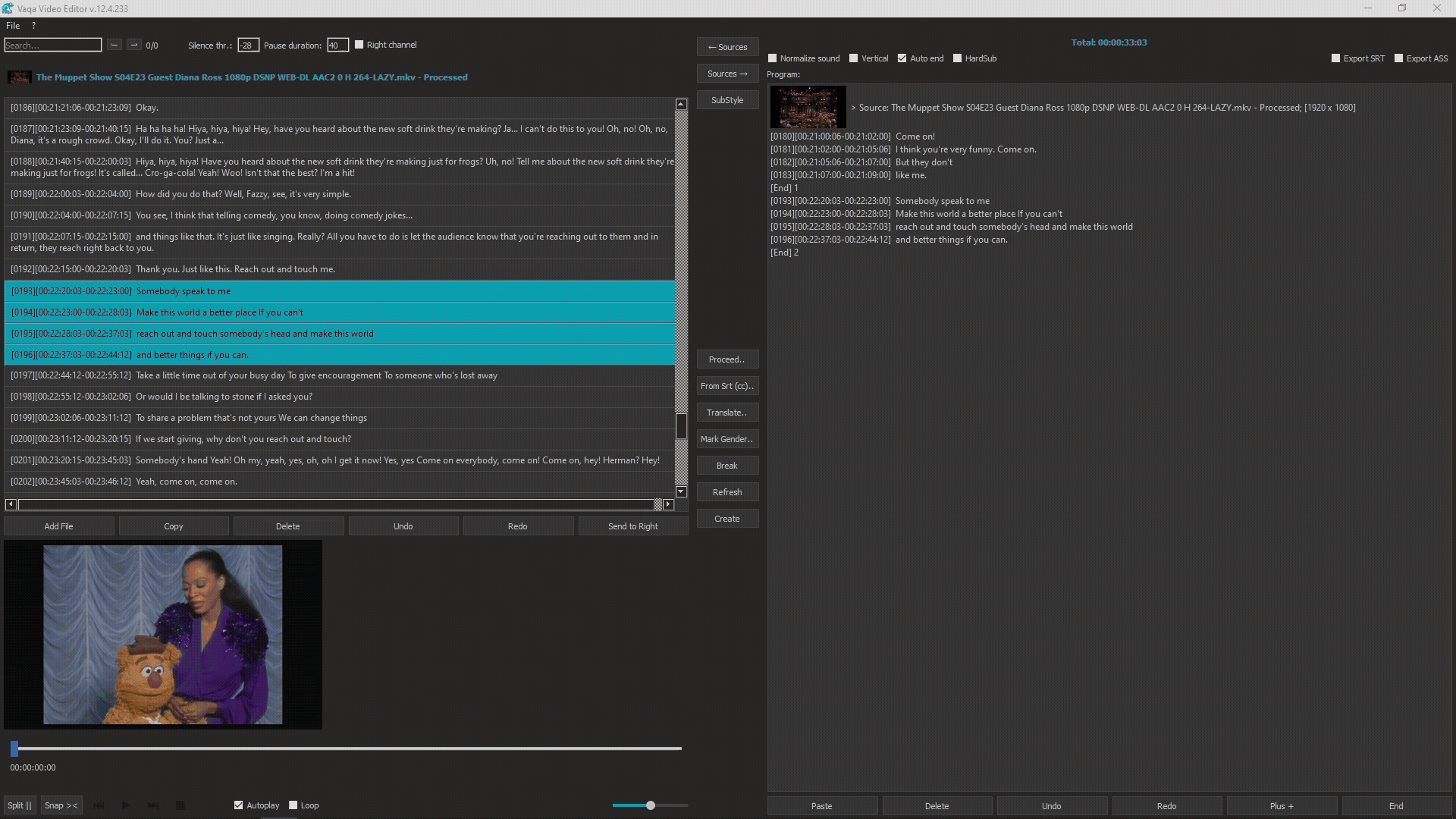 Create Hardsubs with Vaqa Video Editor Vaqa Video Editor Hardsubs Creation - Add permanent subtitles to videos